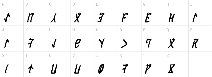 Uppercase characters