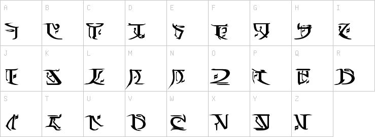 Uppercase characters