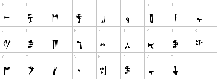 Uppercase characters