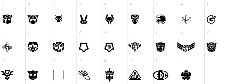 Uppercase characters