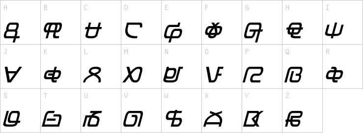 Uppercase characters