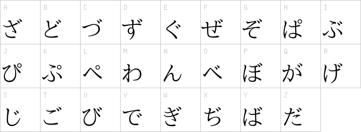 Uppercase characters