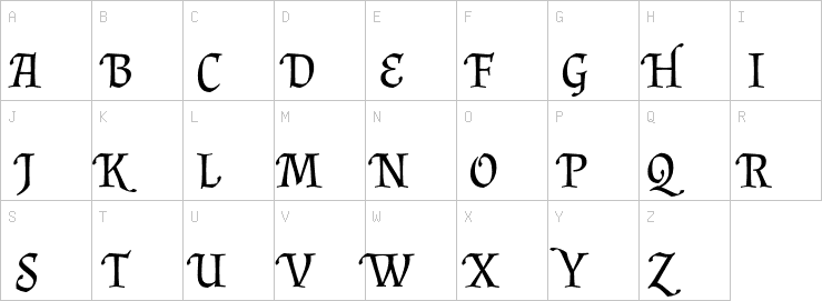 Uppercase characters