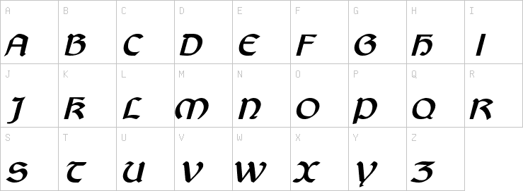 Uppercase characters