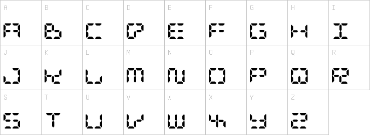 Uppercase characters