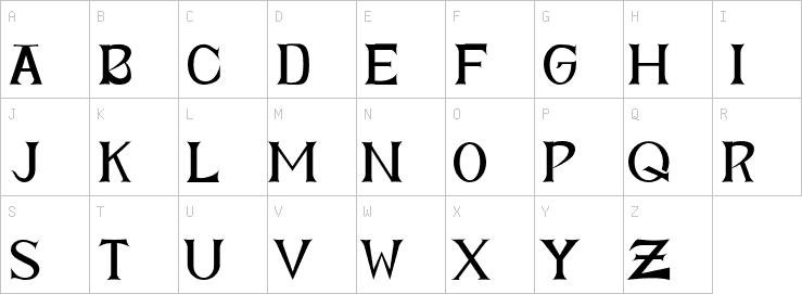 Uppercase characters