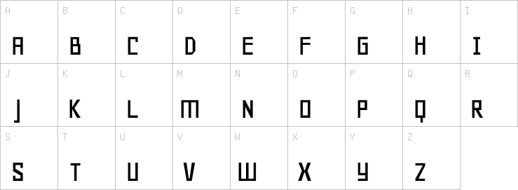 Uppercase characters