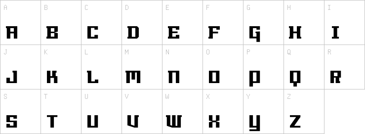Uppercase characters