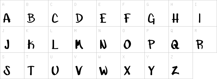 Uppercase characters