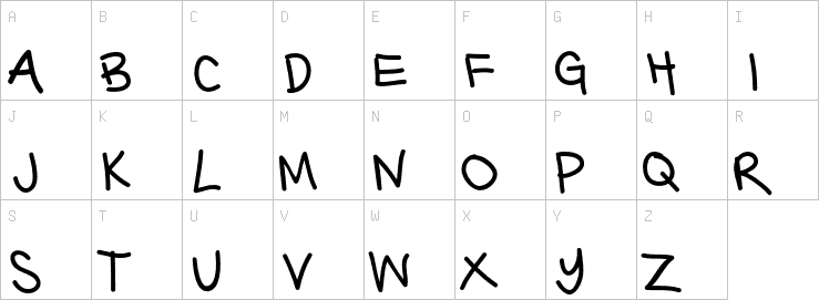Uppercase characters