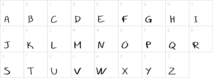 Uppercase characters
