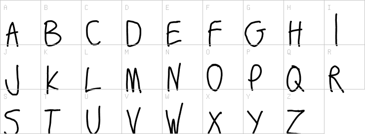 Uppercase characters
