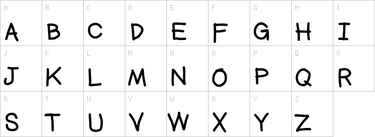 Uppercase characters