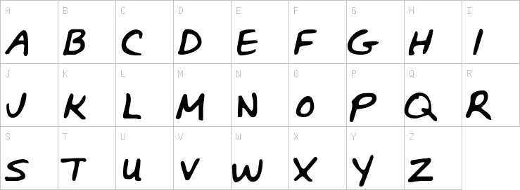 Uppercase characters