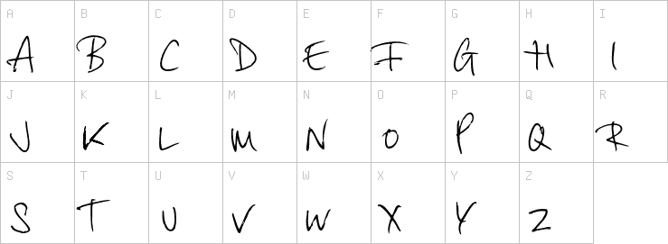 Uppercase characters