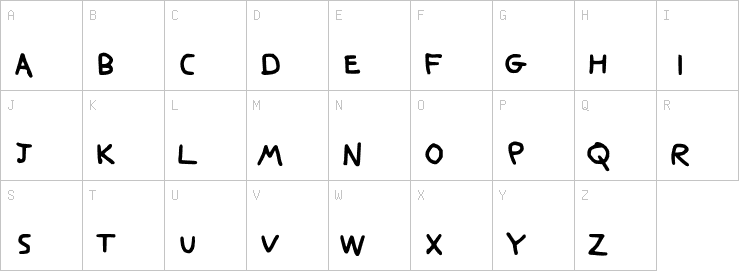 Uppercase characters