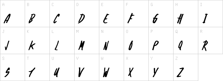Uppercase characters