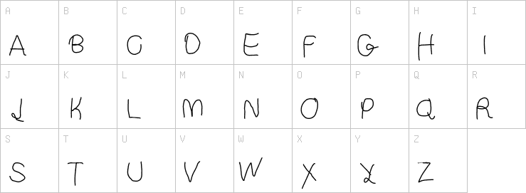 Uppercase characters
