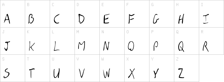 Uppercase characters