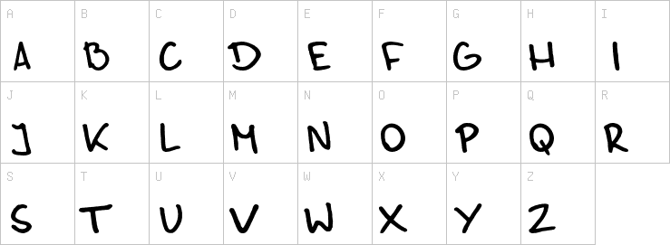 Uppercase characters