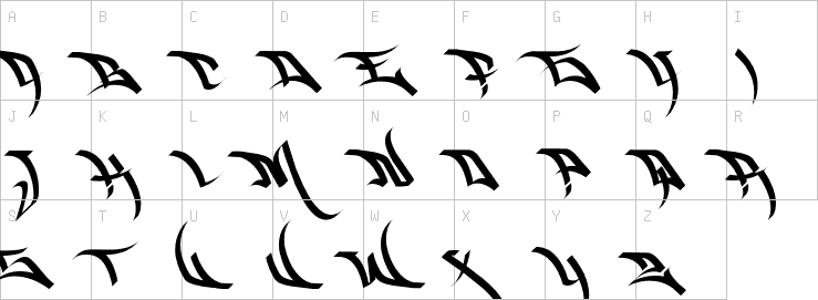 Uppercase characters