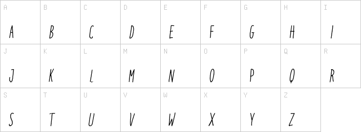 Uppercase characters