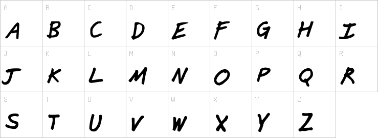 Uppercase characters