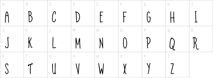 Uppercase characters
