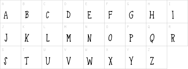 Uppercase characters