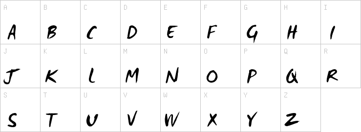 Uppercase characters