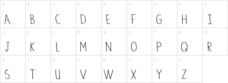 Uppercase characters