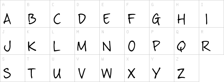 Uppercase characters