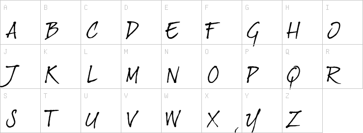 Uppercase characters