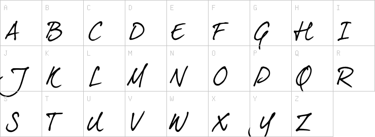 Uppercase characters