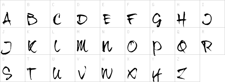 Uppercase characters