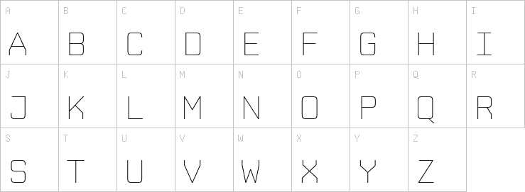 Uppercase characters