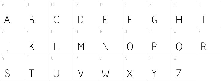 Uppercase characters