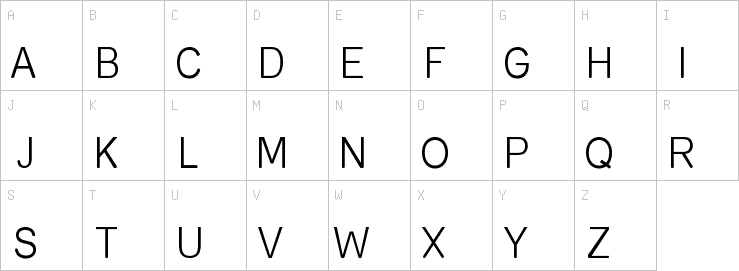 Uppercase characters