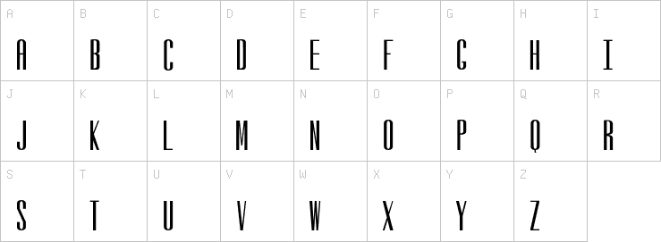 Uppercase characters