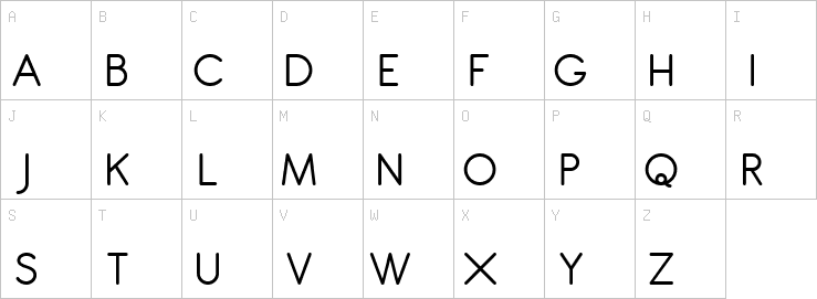 Uppercase characters