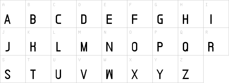 Uppercase characters