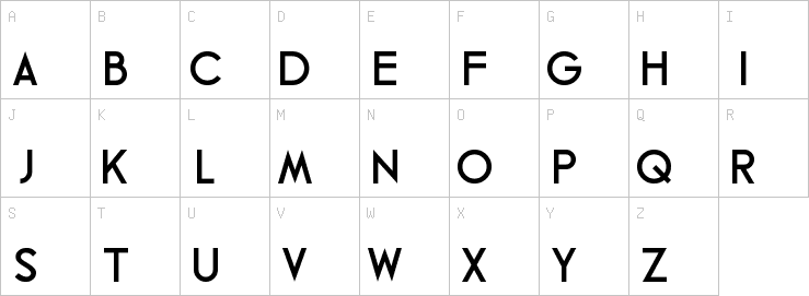 Uppercase characters