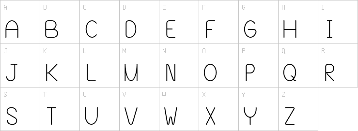 Uppercase characters