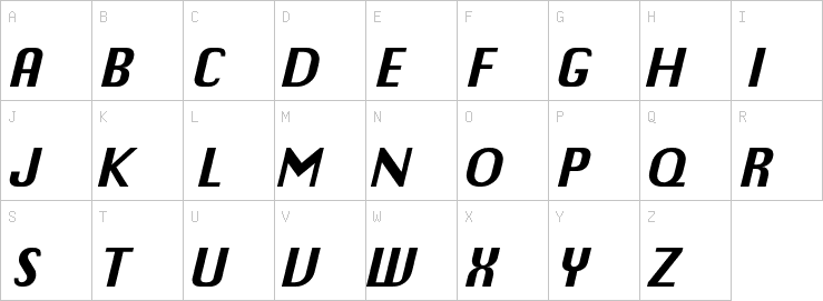 Uppercase characters
