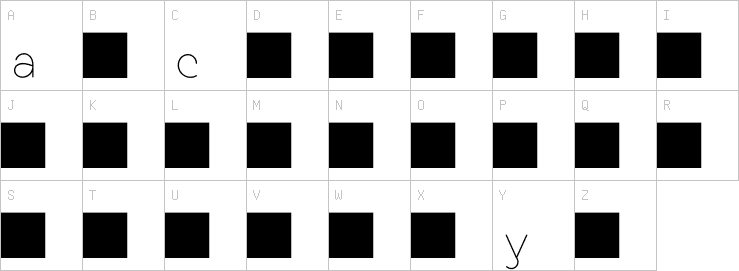 Uppercase characters