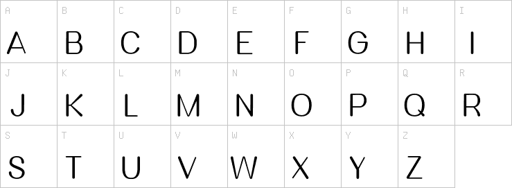 Uppercase characters