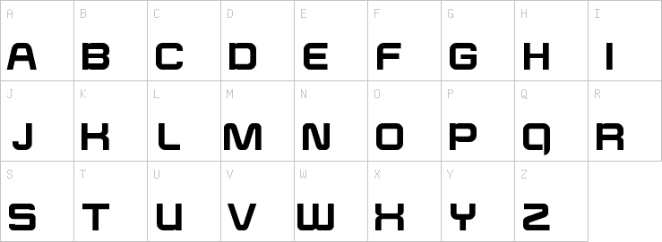 Uppercase characters