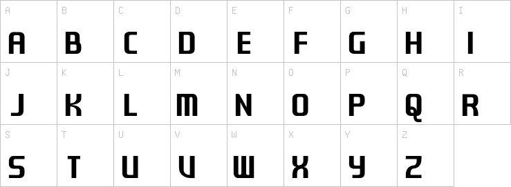 Uppercase characters