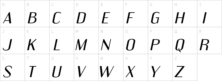 Uppercase characters
