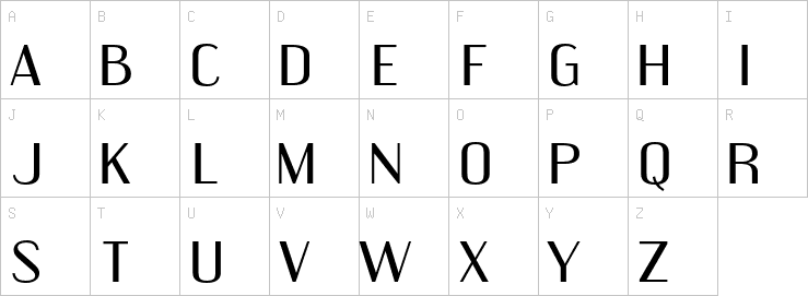 Uppercase characters